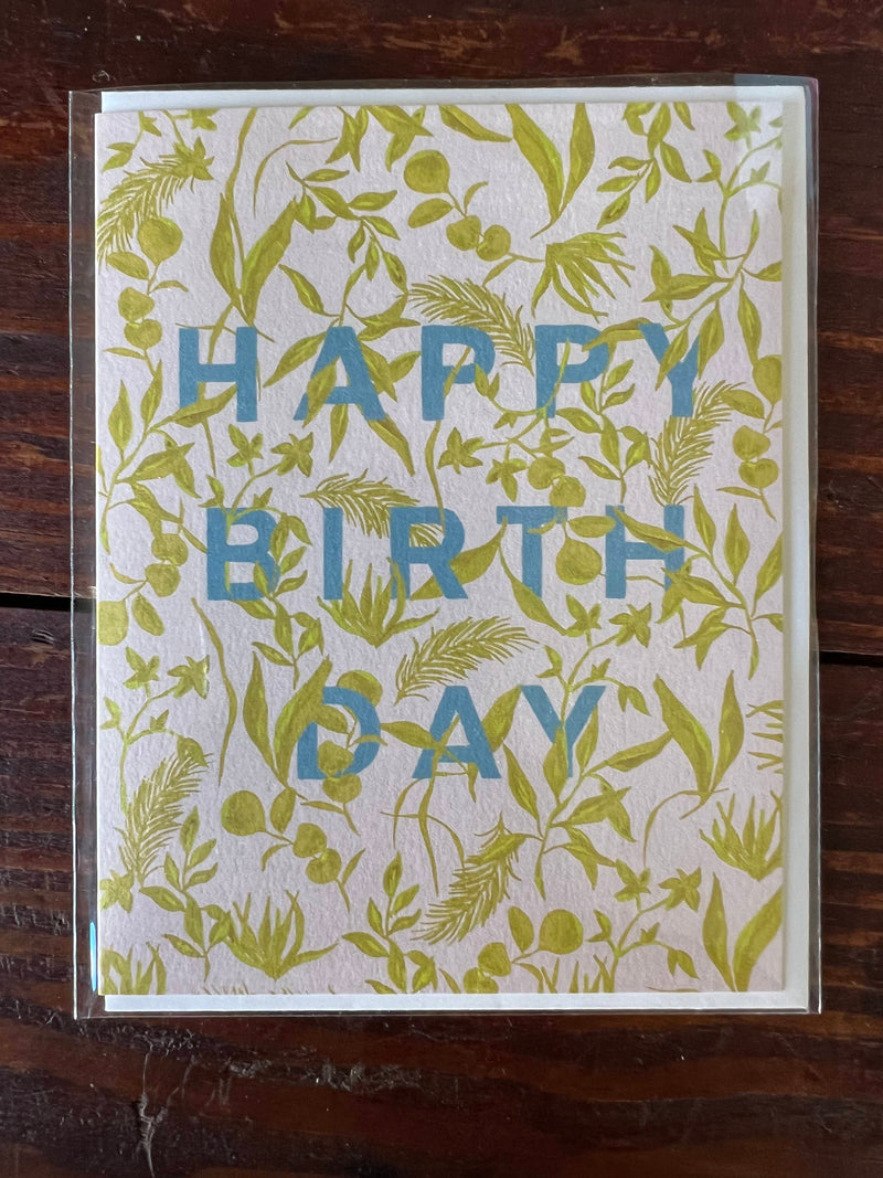 Foliage Birthday Card