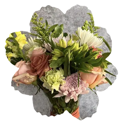 Elegant wedding ceremony flower decorations by Sun & Moon Blooms, a wedding florist in Washington, NC.